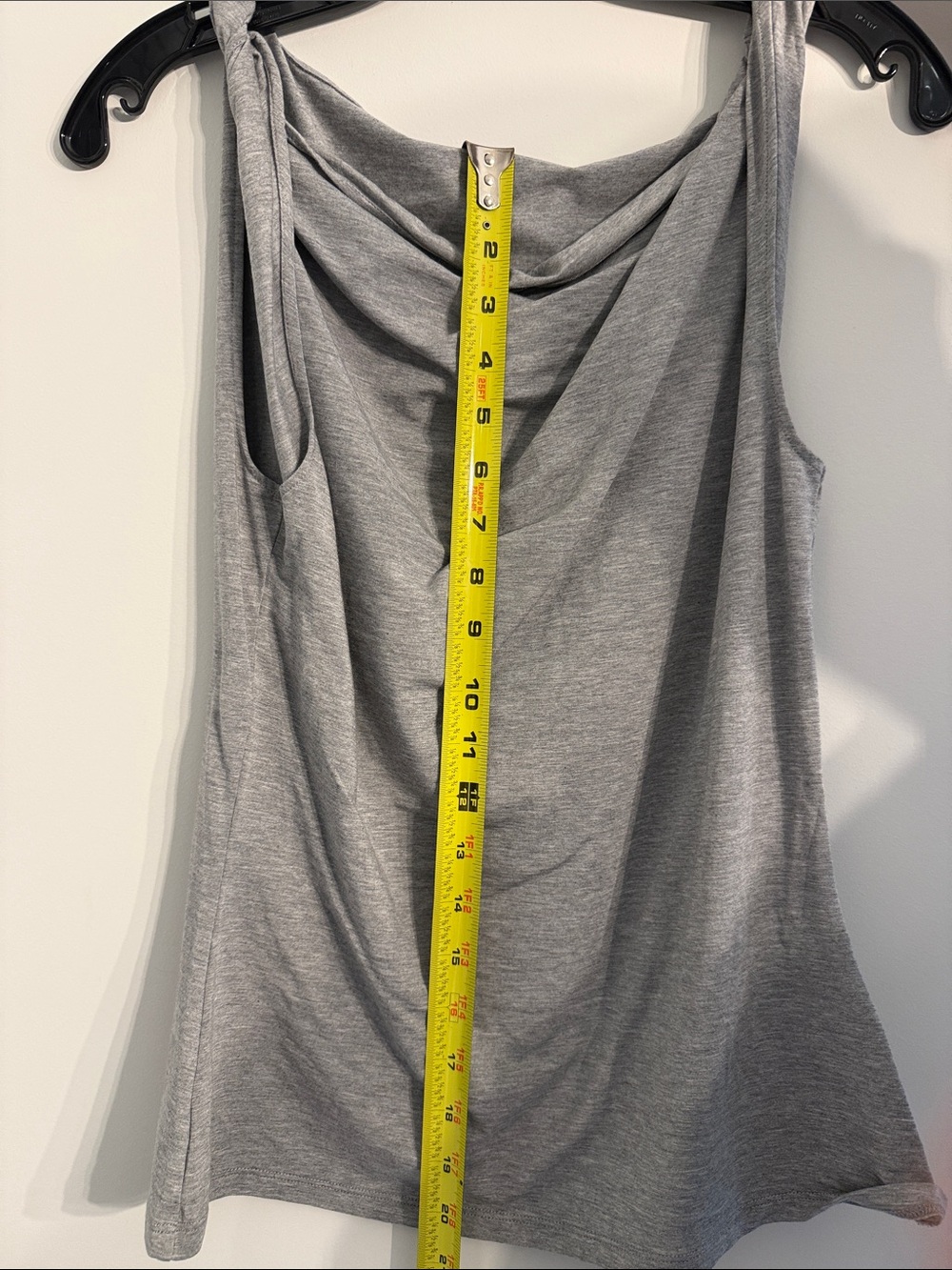 Paloma Wool Gray Sleeveless Draped Neck Top - Picture 11 of 12